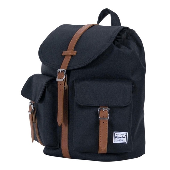 Herschel Supply Company Dawson 13 L Black and Tan Mini Backpack NWOT main image 5